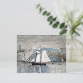 Gloucester Schooners Sloop Winslow Homer Postkarte (Stehend Vorderseite)