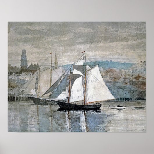 Gloucester Sloops Sailing Winslow Homer Poster (Vorne)