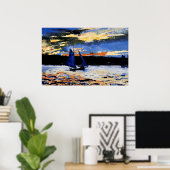 Gloucester Sunset painting by Winslow Homer Poster (Heimbüro)