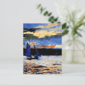 Gloucester Sunset painting by Winslow Homer Postkarte (Stehend Vorderseite)