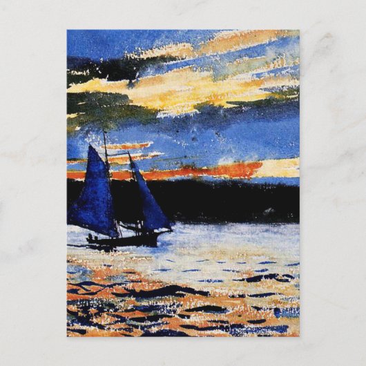 Gloucester Sunset painting by Winslow Homer Postkarte (Vorderseite)