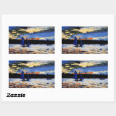 Gloucester Sunset von Winslow Homer Rechteckiger Aufkleber (Blatt)