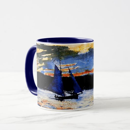 Gloucester Sunset von Winslow Homer Tasse (Vorderseite Links)