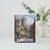 Gloucestershire England Travel Cathedral Postkarte (Stehend Vorderseite)
