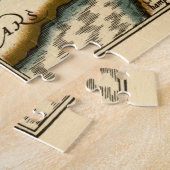 Gloucestershire Landkreis England Alte antike Kart Puzzle (Seite)