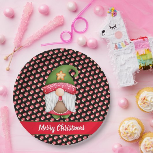 Glove Gnome Anpassen von Farbe und Text Pappteller (Party)