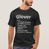 GLOVER Definition Funny Surname Family Tree Birthd T-Shirt (Vorderseite)