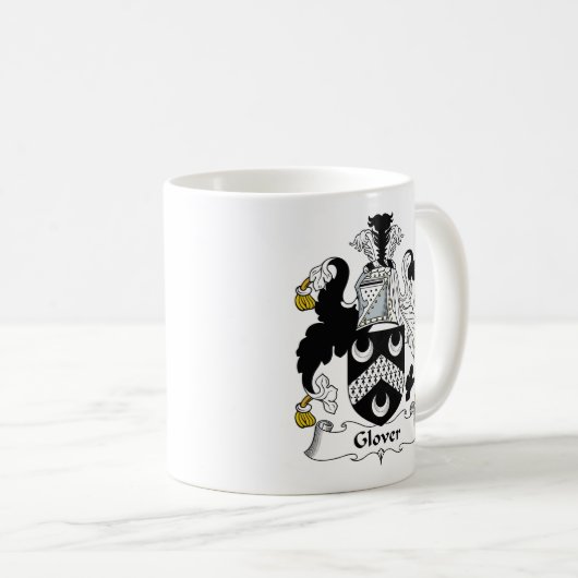 Glover-Familienwappen Kaffeetasse (VorderseiteRechts)