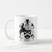 Glover-Familienwappen Kaffeetasse (Links)