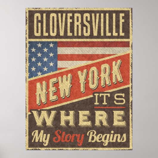 Gloversville New York Poster (Vorne)