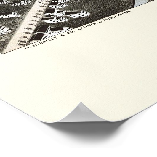 Gloversville, NY Panoramic Map - 1875 Poster (Ecke)