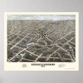 Gloversville, NY Panoramic Map - 1875 Poster (Vorne)