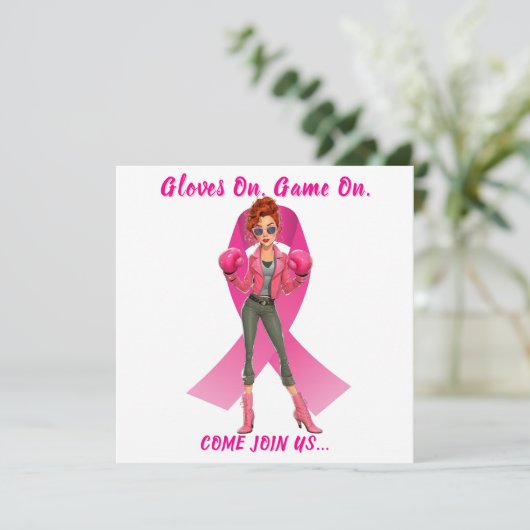 Gloves On, Game On Brustkrebs Fundraiser Event (Stehend Vorderseite)
