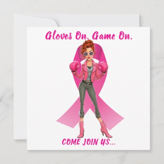 Gloves On, Game On Brustkrebs Fundraiser Event (Vorderseite)