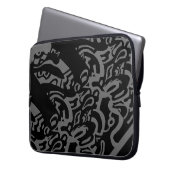 "Glow" Abstrakte Kunst im B&W Laptopschutzhülle (Vorderseite Links)