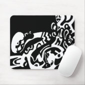 "Glow" Abstrakte Kunst im B&W Mousepad (Mit Mouse)