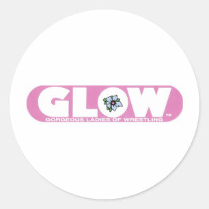 GLOW Aufkleber Rosa Logo