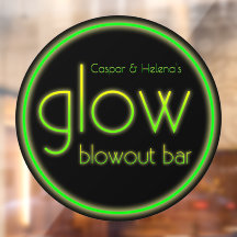 Glow Blowout Bar Fügen Sie Ihren Namen Neon Green