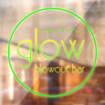 Glow Blowout Bar Fügen Sie Ihren Namen Neongrün hi