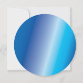 GLOW Blue Splash Bar Bat Mitzvah Einladung (Rückseite)