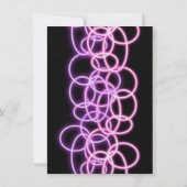 Glow Bowl Party 1 Einladung (Rückseite)