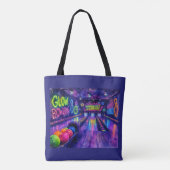 Glow Bowling Teenager Geburtstagsfeier Tasche (Rückseite)