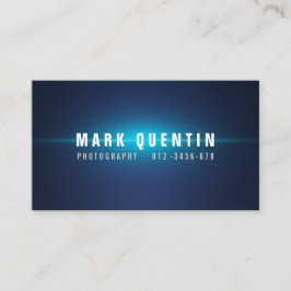 Glow Burst Dark Fotografy Business Card Visitenkarte
