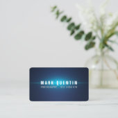 Glow Burst Dark Fotografy Business Card Visitenkarte (Stehend Vorderseite)