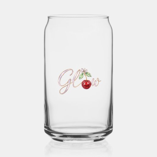 Glow Cherry – Elegant Glass Dosenglas (Rückseite)