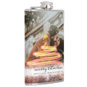 Glow Christmas Tree Star Foto Glitzer Flachmann (Rechts)