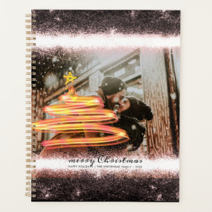 Glow Christmas Tree Star Foto Glitzer Planer