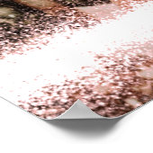 Glow Christmas Tree Star Foto Glitzer Poster (Ecke)