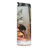 Glow Christmas Tree Star Foto Glitzer Thermosbecher (Nach rechts gedreht)