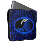 Glow DWSS Logo Binärcode-Regen Laptop-Hülle Laptopschutzhülle (Vorne Rechts)