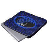 Glow DWSS Logo Binärcode-Regen Laptop-Hülle Laptopschutzhülle (Vorne Knopf)