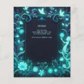 Glow Fairy Party Thema - Märchen nach Dunkelheit (Rückseite)