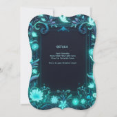 Glow Fairy Party Thema - Märchen nach Dunkelheit Einladung (Rückseite)