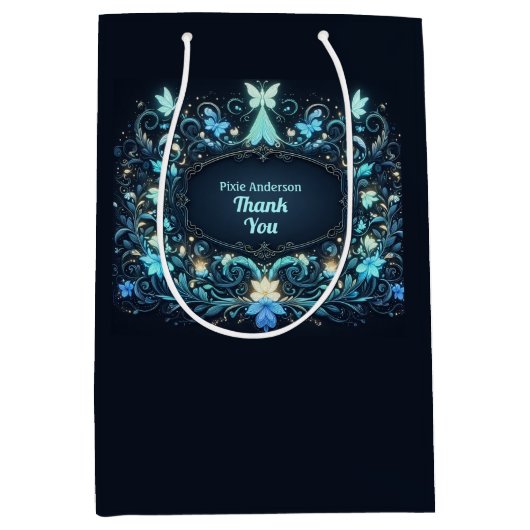 Glow Fairy Party Thema - Märchen nach Dunkelheit Mittlere Geschenktüte (Vorderseite)