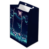 Glow Fairy Party Thema - Märchen nach Dunkelheit Mittlere Geschenktüte (Vorderseite Schrägansicht)