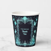 Glow Fairy Party Thema - Märchen nach Dunkelheit Pappbecher (Vorderseite)