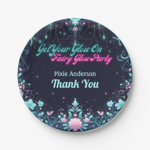 Glow Fairy Party Thema - Märchen nach Dunkelheit Pappteller