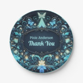 Glow Fairy Party Thema - Märchen nach Dunkelheit Pappteller (Vorderseite)