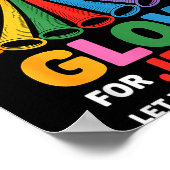 Glow For Jesus Christian Faith Poster (Ecke)