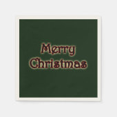 Glow Frohe Weihnachten Serviette (Vorderseite)