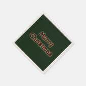 Glow Frohe Weihnachten Serviette (Ecke)