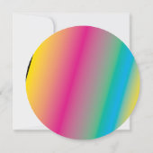 GLOW Fuchsia Splash 16 . Geburtstag 16 Einladung (Rückseite)