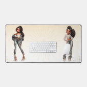 Glow Getter Mousepad | Confident Glam Desk Mat Schreibtischunterlage (Tastatur & Maus)