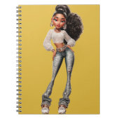 Glow Getter Mustard Spiral Photo Notebook Notizblock (Vorderseite)
