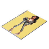 Glow Getter Yellow Spiral Photo Notebook Notizblock (Linke Seite)