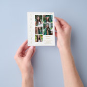 Glow - Gold & White 1 Graduate 6 Foto Flyer (Gruppe)